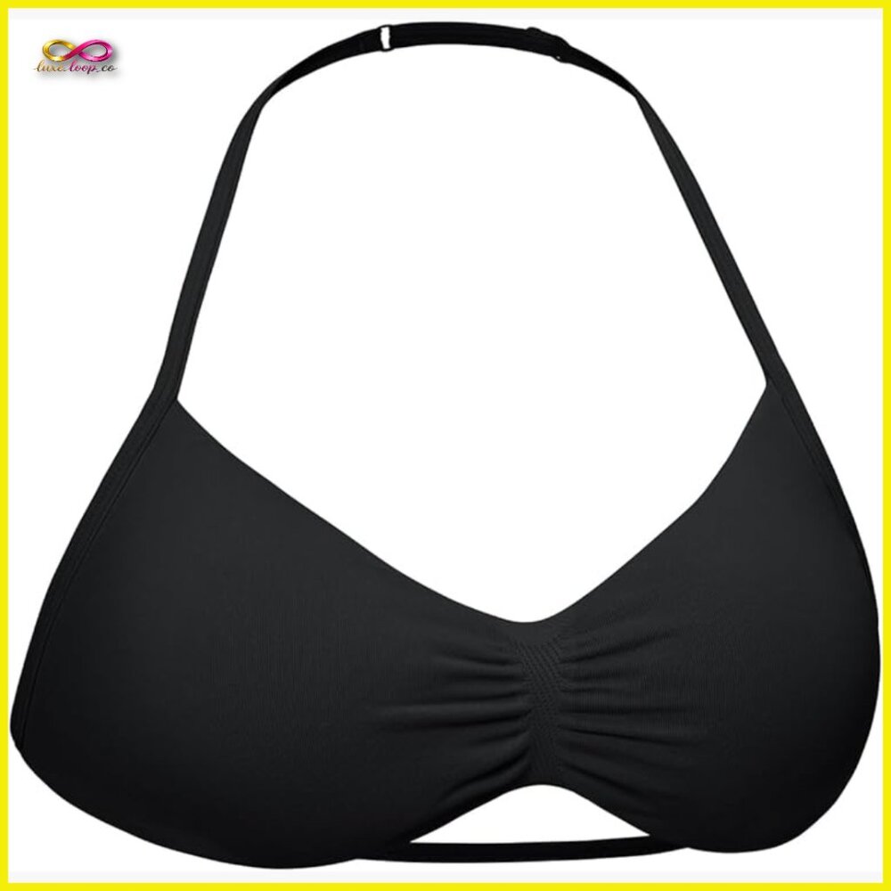 Strappy Sports Bra Adjustable Padded Workout Yoga Crop Top Minimal Chic